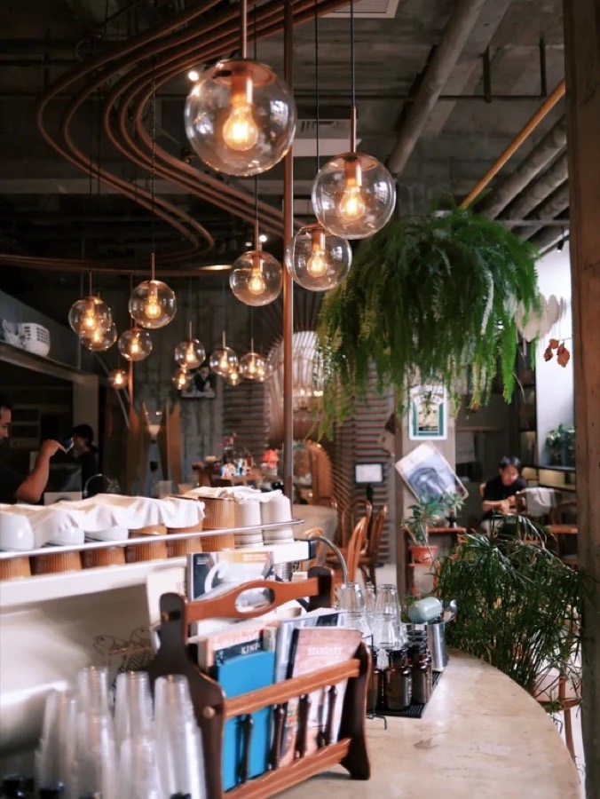 Interior of Metal Hands coffee in Beijing